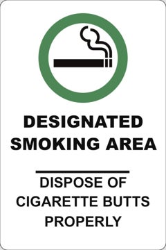 Picture of Designated Smoking Signs 860535058