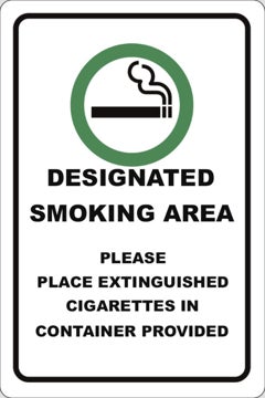 Picture of Designated Smoking Signs 860535060