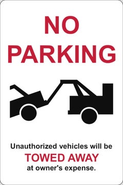Polite Notice No Parking Please Signage Colour Sign Printed Heavy Duty 4208 
