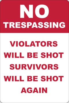 Picture of No Trespassing Signs 6383911