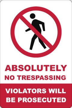 Picture of No Trespassing Signs 6383933