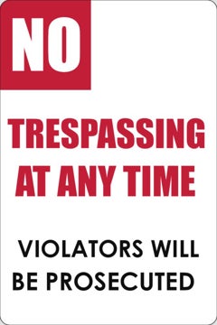 Picture of No Trespassing Signs 6384092
