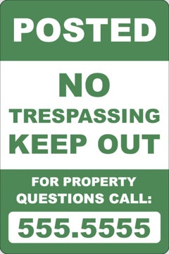 Picture of No Trespassing Signs 6384226