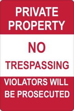 Picture of No Trespassing Signs 861787694