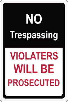 Picture of No Trespassing Signs 861787696