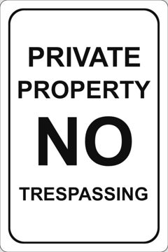 Picture of No Trespassing Signs 861787698