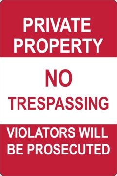 Picture of Private Property Signs 860406011