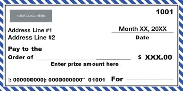 Picture of Oversized Checks 30236381