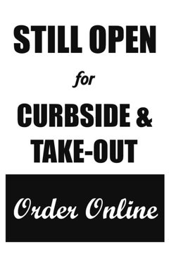Picture of Take Out Only Sandwich Board Signs 872225870