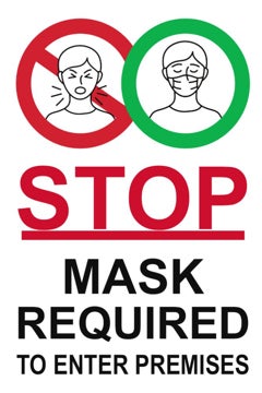 Picture of Face Masks Required 873128508