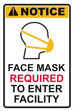 Picture of Face Masks Required 873128510