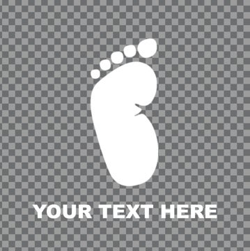Picture of Paw and Footprint Clear Decals 12925781