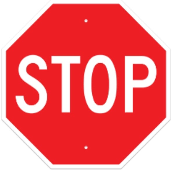 Stop Sign - 30" Octagon - .063 Template Customization