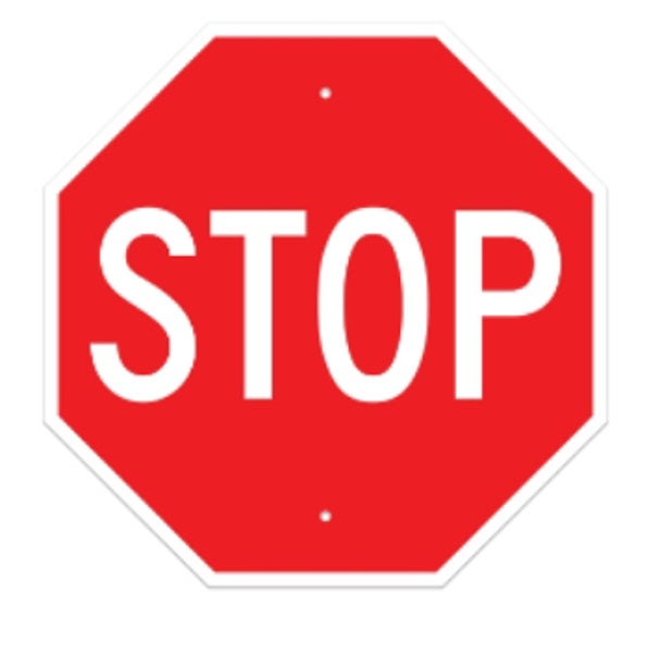 Stop Sign - 30" Octagon - .080 HIP Template Customization