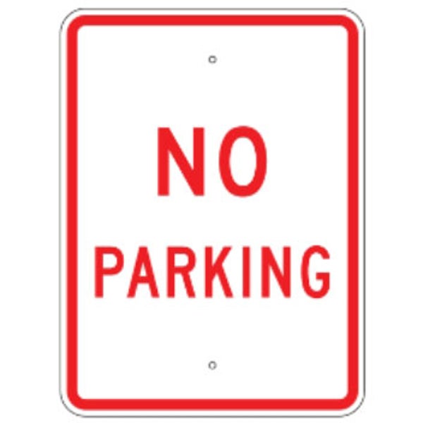No Parking - 12"x18" - .080 EGP Template Customization