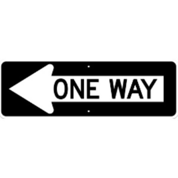 One Way - Left - 36"x12" - .080 EGP Template Customization