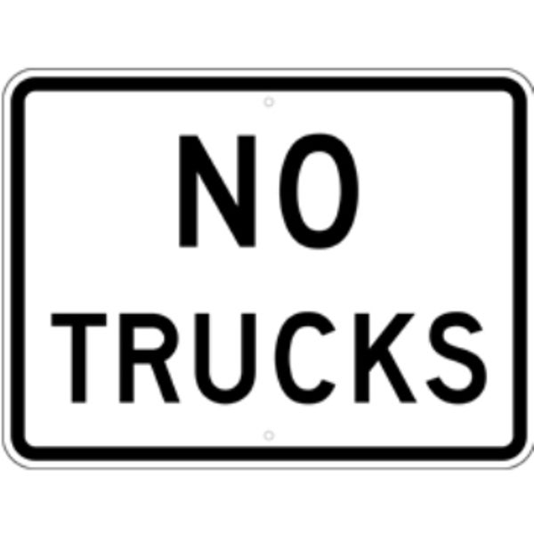 No Trucks (.080 Reflective Aluminum) Template Customization
