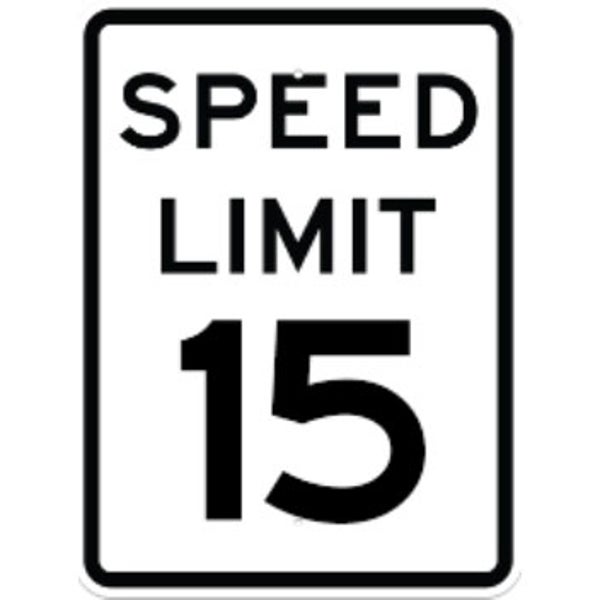 Speed Limit - 15 MPH - 18"x24" - .080 EGP Template Customization
