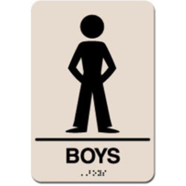 Boys ADA Restroom Sign Template Customization