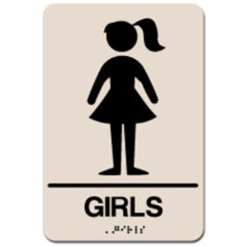 Picture of Girls ADA Restroom Sign
