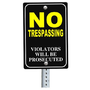 Picture for category No Trespassing