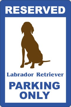 Picture of Dog Parking Sign 12670369