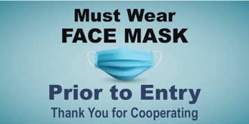Picture of Face Masks Required Banners 872485754