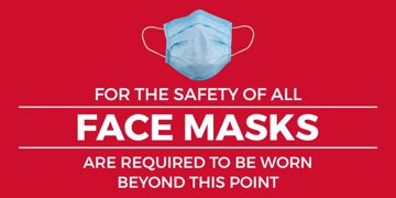 Picture of Face Masks Required Banners 872485879