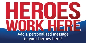 Picture of Heroes Work Here Banners 872483919