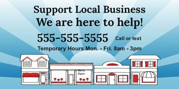 Picture of Support Local Banners 872119817