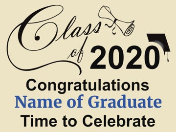 Picture of 2020 Graduation Signs 872307494