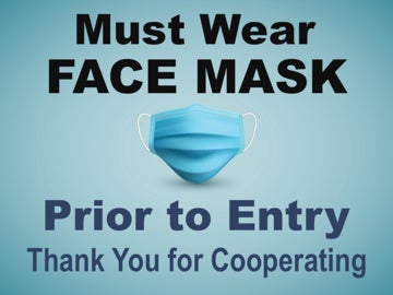 Picture of Face Masks Required Signs 872484544