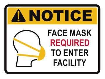 Picture of Face Masks Required Signs 872484698
