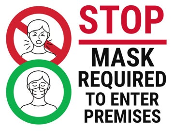 Picture of Face Masks Required Signs 872484706