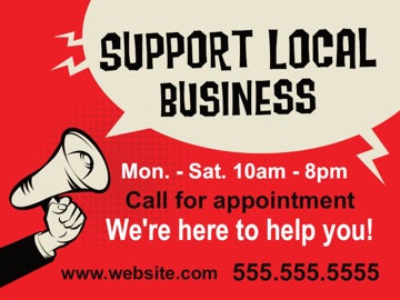 Picture of Support Local Signs 872186512