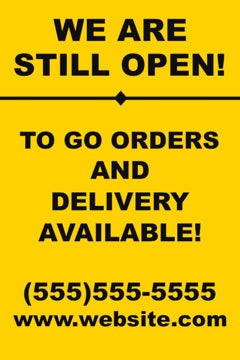 Picture of Take Out Only Signs 872167546