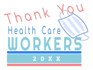 Picture of Thank You Healthcare Workers Signs 872187328