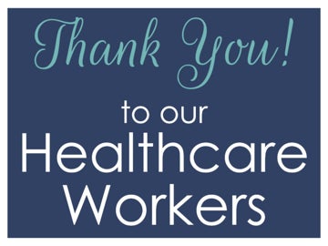 Picture of Thank You Healthcare Workers Signs 872187384