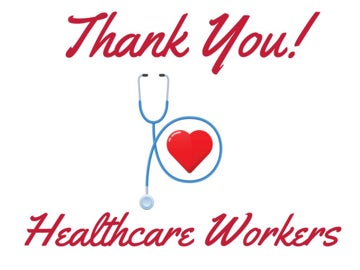 Picture of Thank You Healthcare Workers Signs 872187545