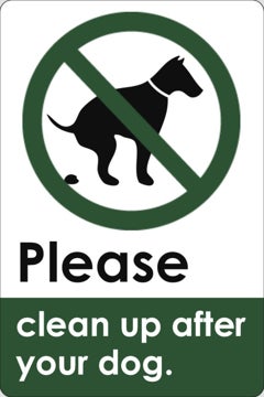 Picture of Dog Poop Signs 861784275