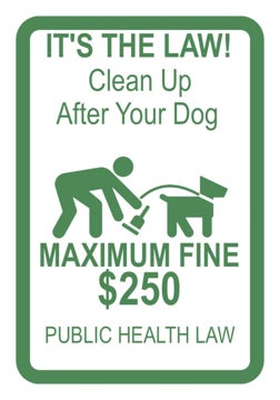 Picture of Dog Poop Signs 862133722