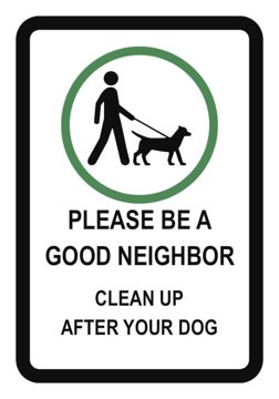Picture of Dog Poop Signs 862133776