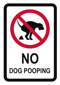 Picture of Dog Poop Signs 862133788