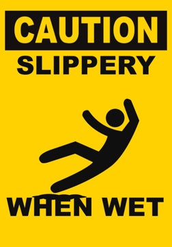Picture of Slippery When Wet Signs 861424410
