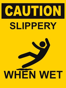Picture of Slippery When Wet Signs 861424427