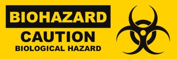 Picture of Biohazard Caution Signs 860901230