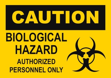 Picture of Biohazard Caution Signs 860901231