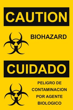 Picture of Biohazard Caution Signs 860901232