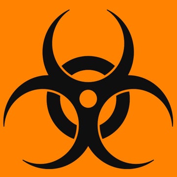 Picture of Biohazard Warning Signs 861091794