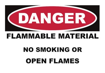 Picture of No Open Flames Signs 860535207